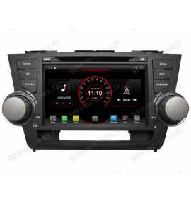 Autoradio GPS Android 11 Toyota Highlander de 2008 à 2013
