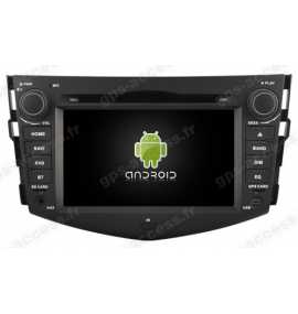 Autoradio Android 11 GPS Bluetooth Multimédia intégré Toyota RAV4 de 2006 à 2012.