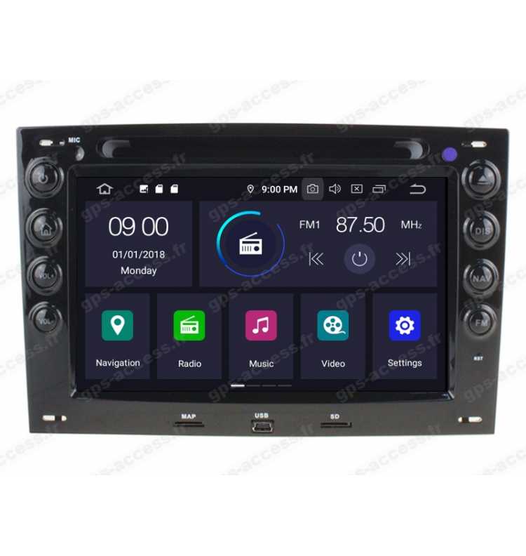 Autoradio GPS Renault Megane 2 II Android 12 