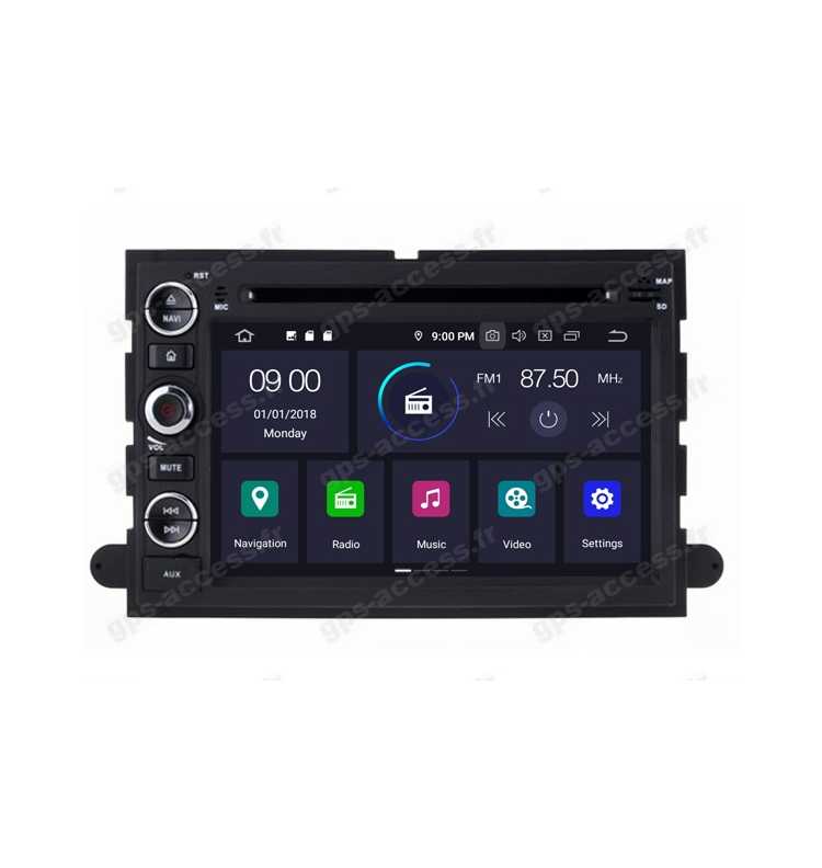 Autoradio GPS Android 10 Ford Mustang, Fusion, Explorer, F150, Focus, Edge