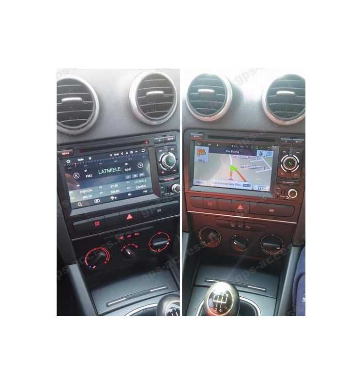 Autoradio GPS Audi A3 S3 RS3 SPORTBACK 2003 à 2012 Android 12 