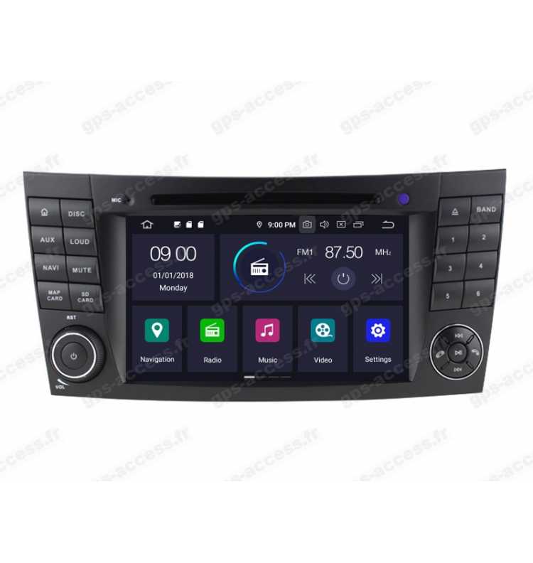 Autoradio GPS Bluetooth Android 10 Mercedes Classe E W211 et CLS W219