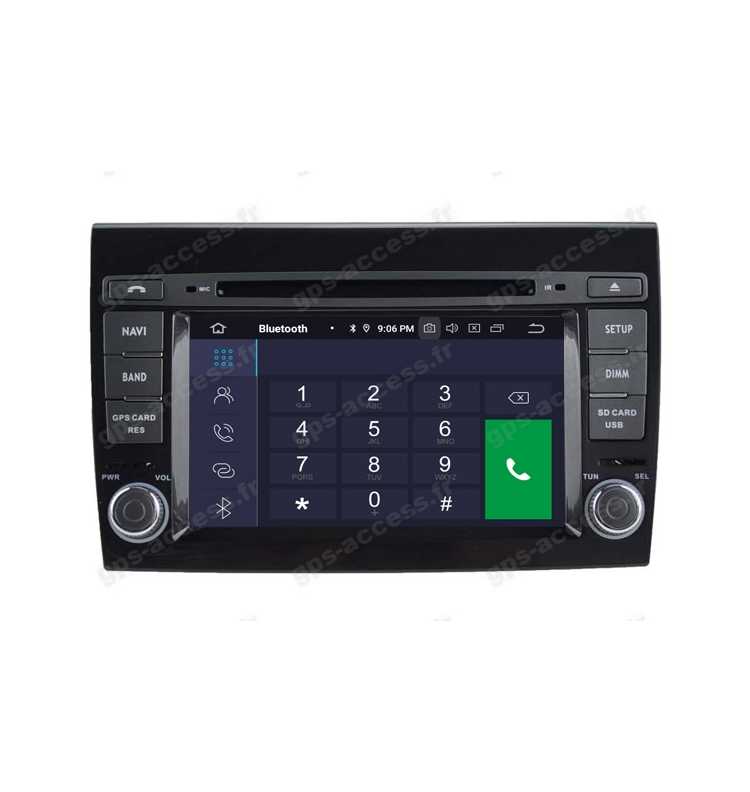Autoradio GPS Fiat Bravo depuis 2007 Android 12 