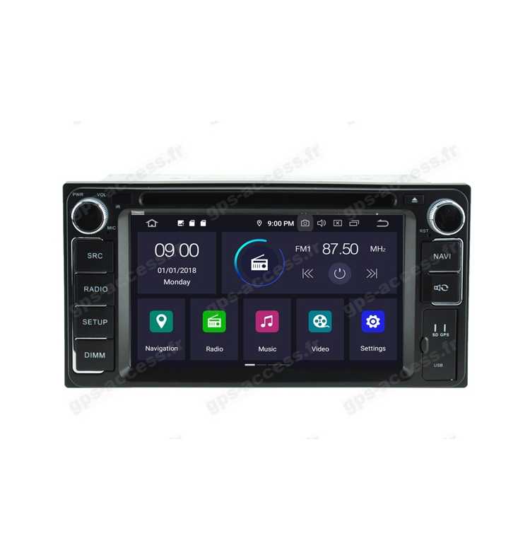Autoradio GPS Toyota Rav4 de 05/2000 à 11/2005 Android 12 