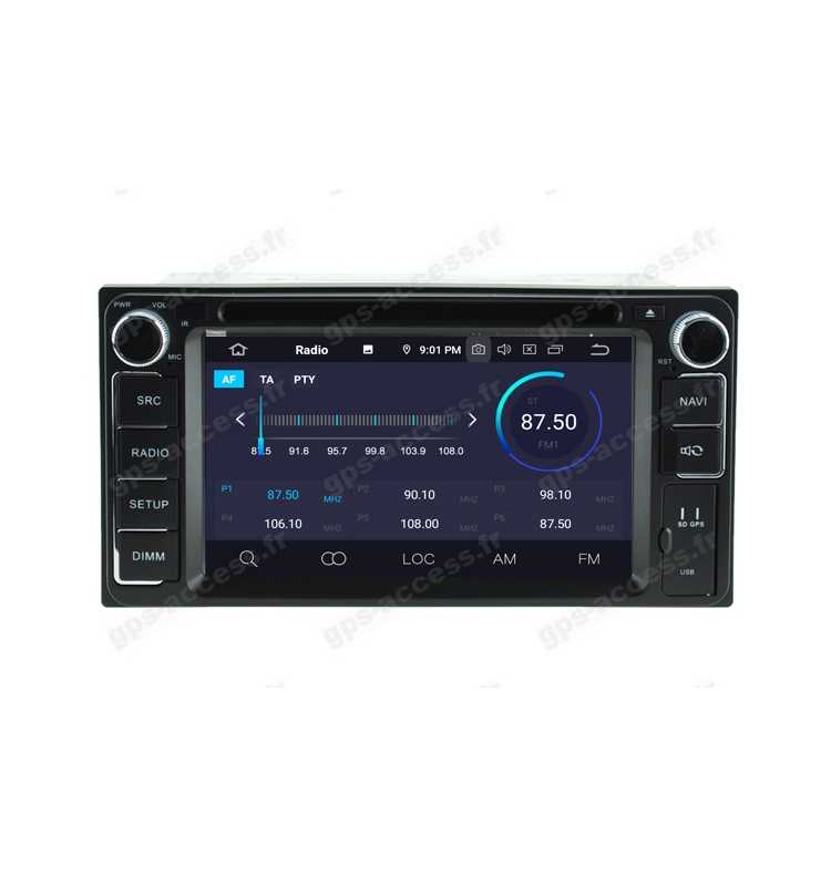 Autoradio GPS Toyota Rav4 de 05/2000 à 11/2005 Android 12 