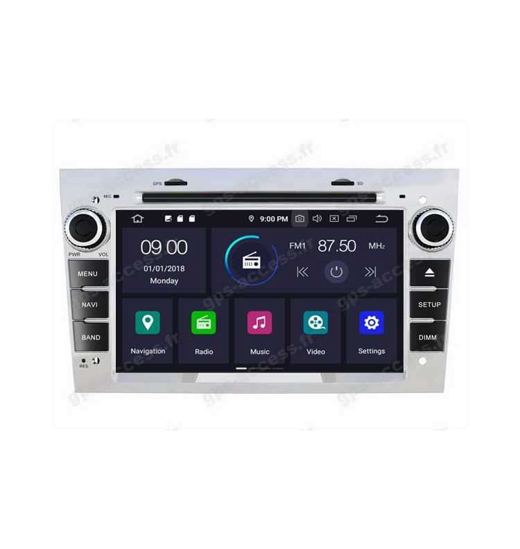 Autoradio GPS Android 10 Opel Vauxhall Astra, Zafira, Corsa, Antara, Meriva, Vectra et Vivaro
