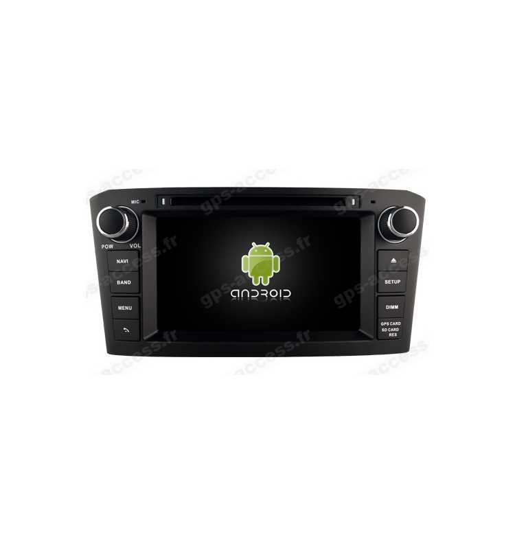 Autoradio GPS Android 10 Bluetooth Multimédia Toyota Avensis de 2005 à 11/2008