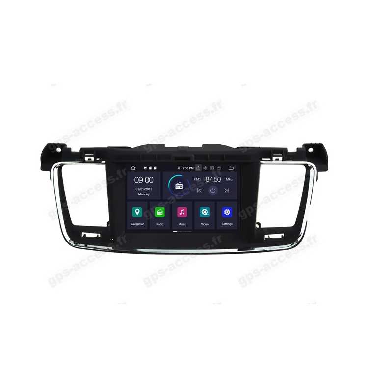 Autoradio Android 10 Navigation GPS, Bluetooth Peugeot 508