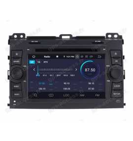 Autoradio Android 10 GPS Bluetooth Toyota Land Cruiser / Prado 120 de 2002 à 2009