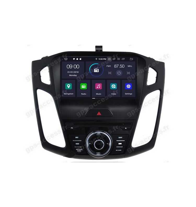 Autoradio Android 10 GPS Bluetooth Multimédia Ford Focus à partir de 2015