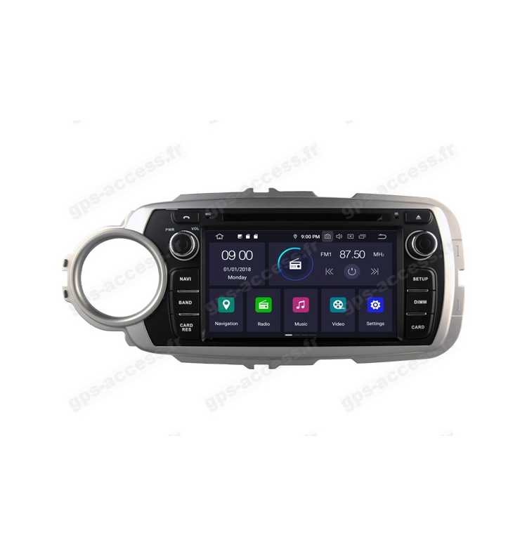 Autoradio Android 10 GPS Bluetooth Toyota Yaris de 2012 à 2017