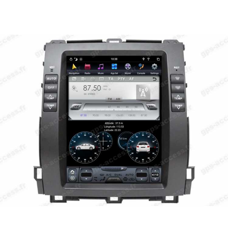 Autoradio GPS Toyota Land Cruiser / Prado 120 depuis 2002 à 2009 Android