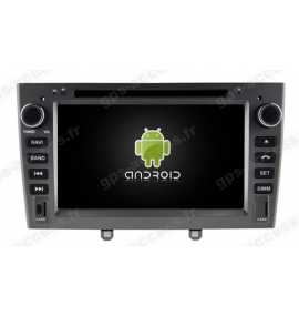 Autoradio Gris Android 10 GPS, Bluetooth Peugeot RCZ, 308, 308 CC, 308 SW