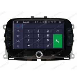 Autoradio GPS Android 10 Fiat 500 de 2016 à 2019