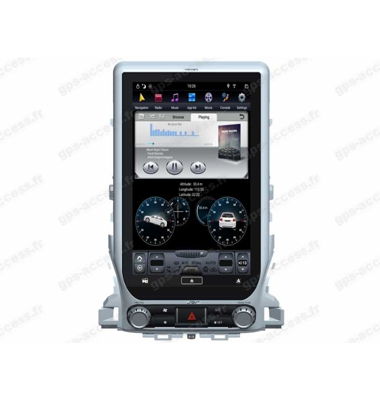 Autoradio GPS Toyota Land Cruiser 200 de 2007 à 2015 Avec GPS d'origine Android 
