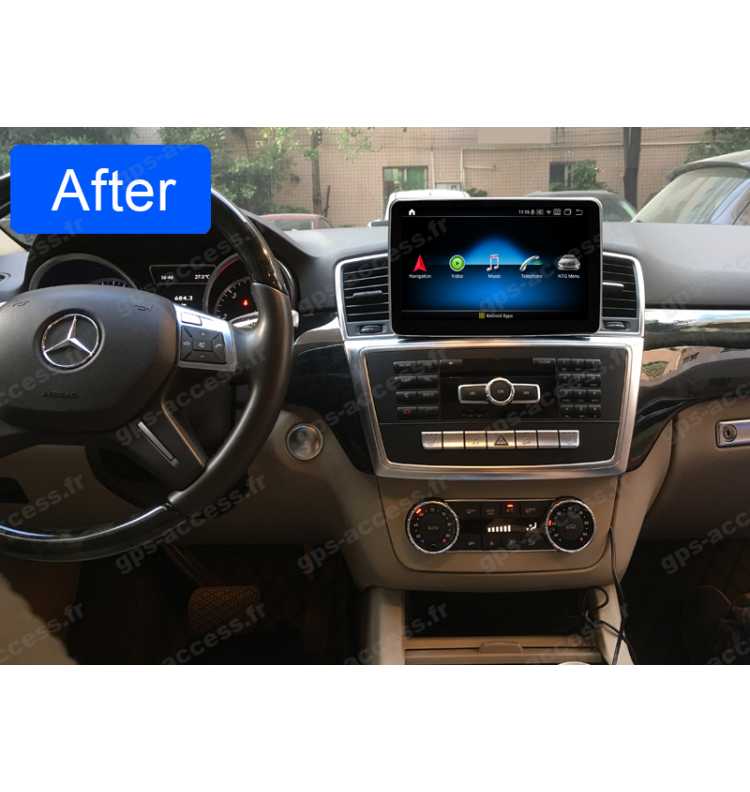 Autoradio ANDROID 10 GPS Bluetooth MERCEDES ML et GL de 2012 à 2015