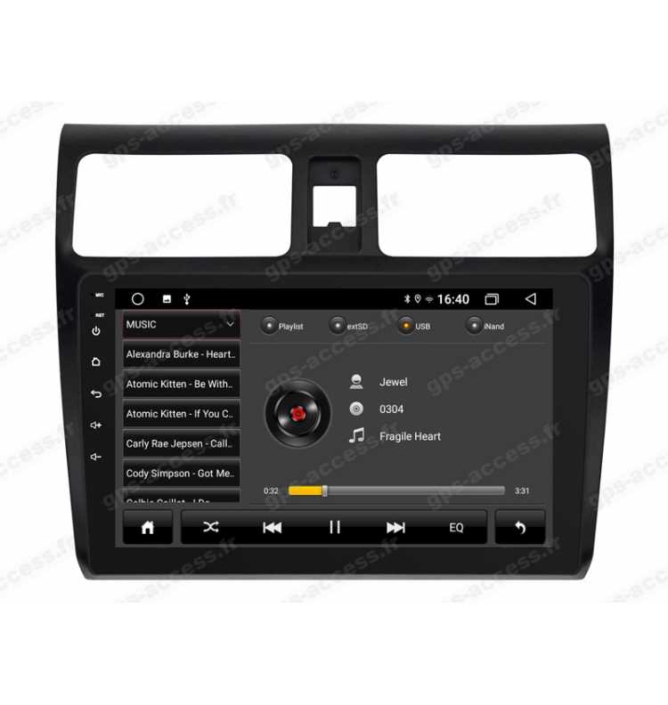 Autoradio GPS Suzuki Swift de 2004 à 2010 Android 12 