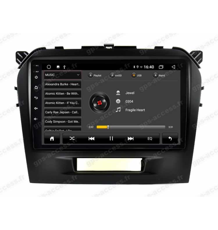 Autoradio GPS Suzuki Grand Vitara depuis 2015 à 2019 Android 12