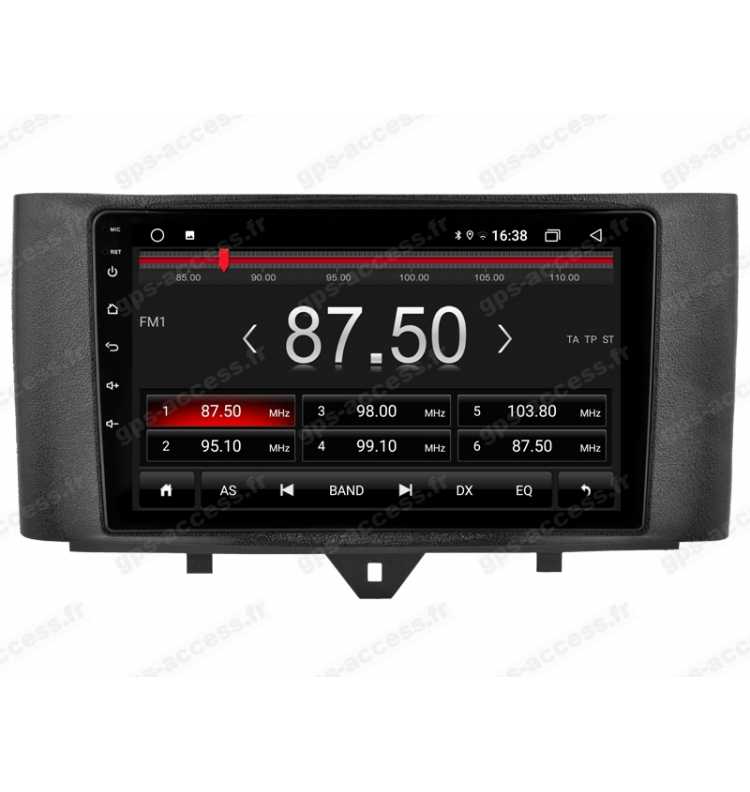 Autoradio GPS Smart Fortwo 2011 à 2015 Android 12 