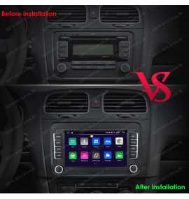 Autoradio GPS Volkswagen Jetta MK5 depuis 2005 Android 12
