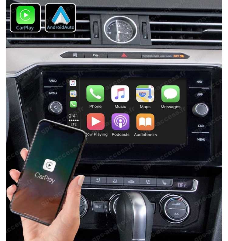 Interface Carplay & Android Auto Volkswagen Arteon depuis 2018