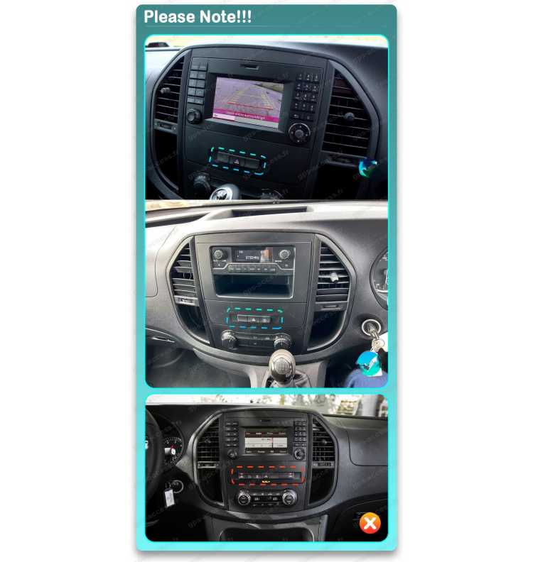 Panneau de controle pour nos écrans Mercedes Benz Vito 3 W447 avec référence GTB-1xxx