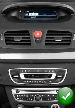 Autoradio GPS Renault Megane 3 et Fluence compatible avec ou sans